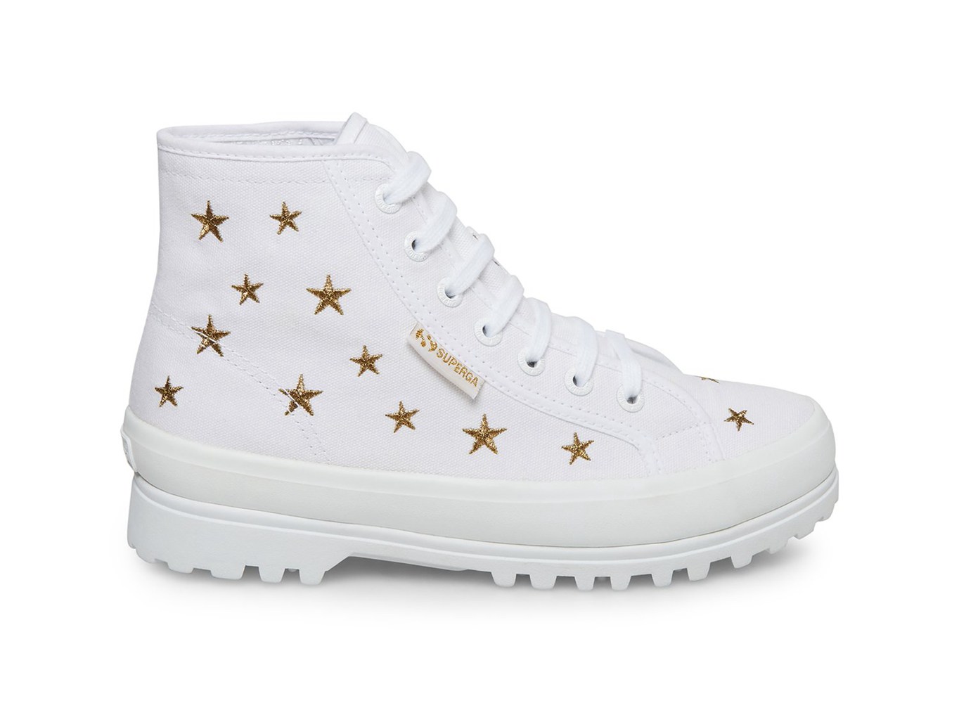 Botas Superga Mujer Blancas - 2341 Alpina Embcottonw - 856207CGU